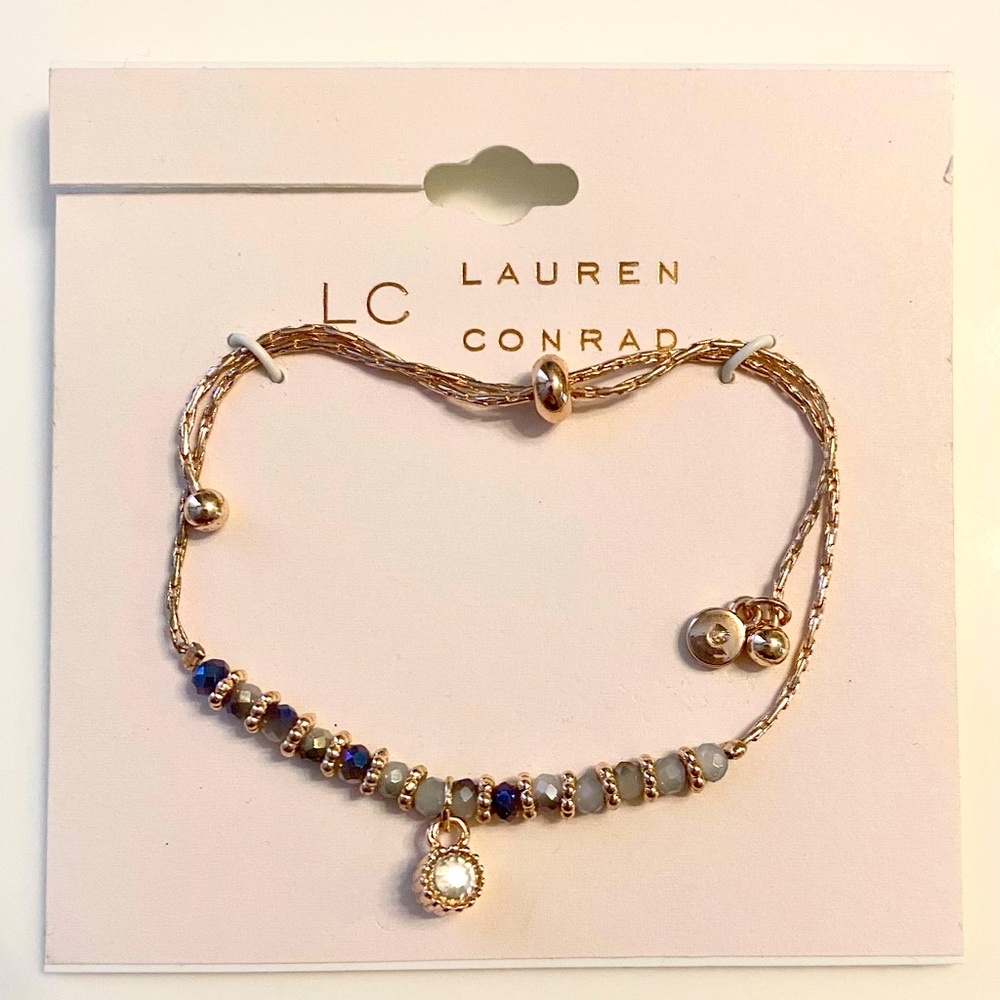 Lauren Conrad Blue and Gold Bracelet
